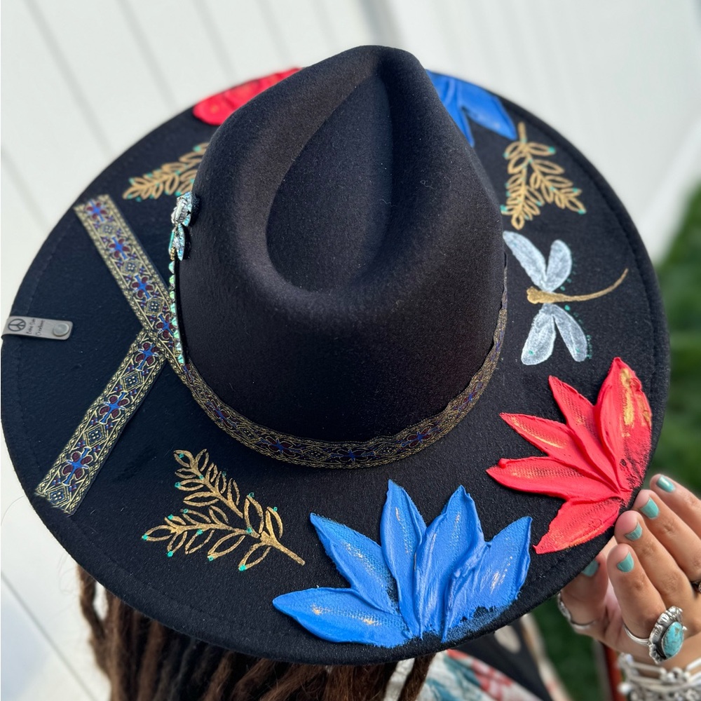 Hand painted hat